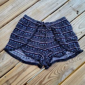 Blue Boho Shorts